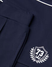 Logo Half Zip Sweatshirt & Joggers Set, Blue (NAVY), large
