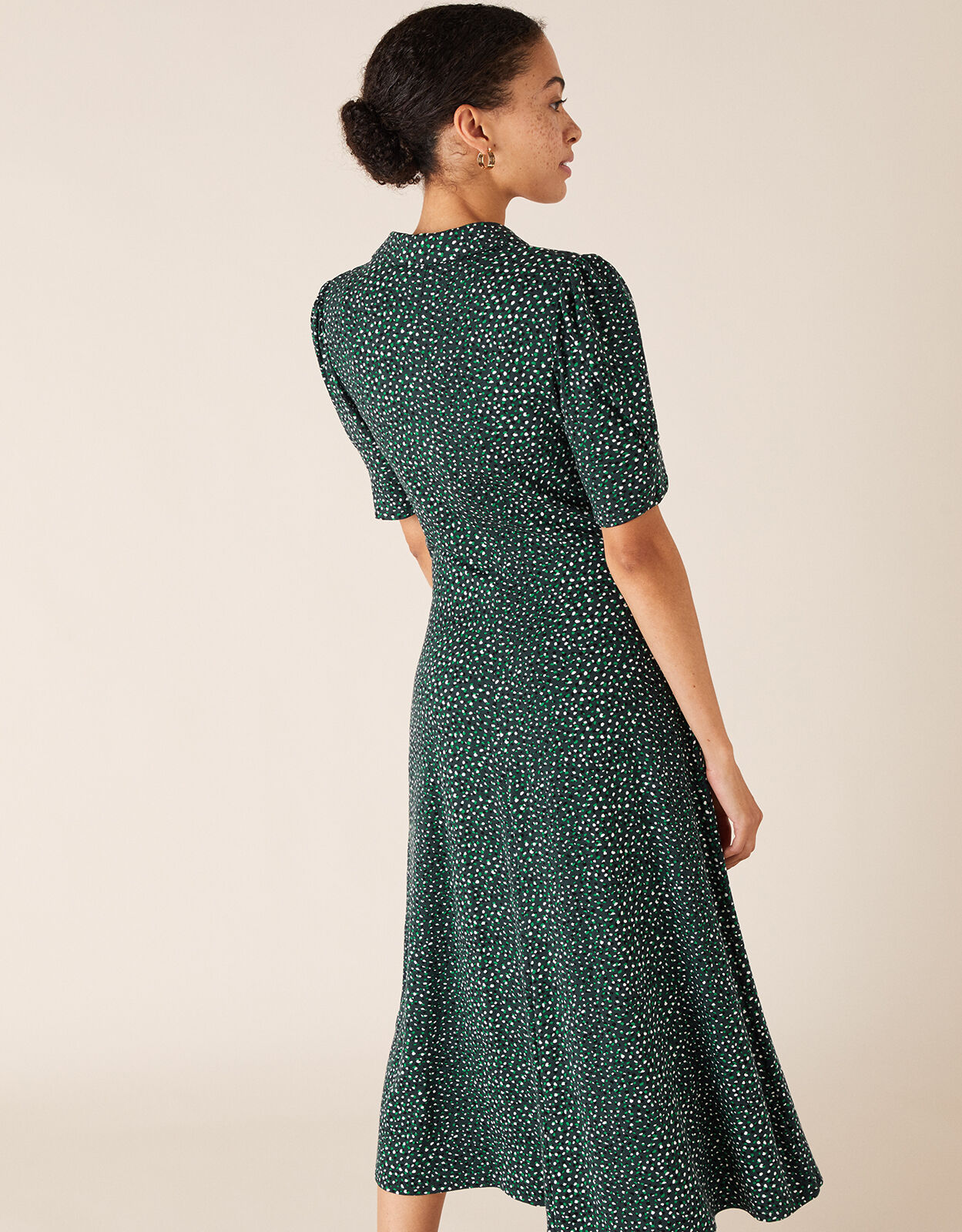 monsoon green floral dress