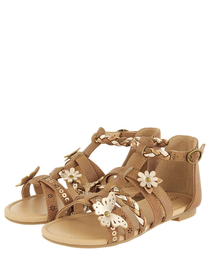 tan strappy sandals