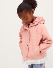 Broderie Shower-Proof Jacket, Pink (PINK), large