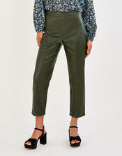 Cora PU Culottes with Recycled Polyester, Green (GREEN), large