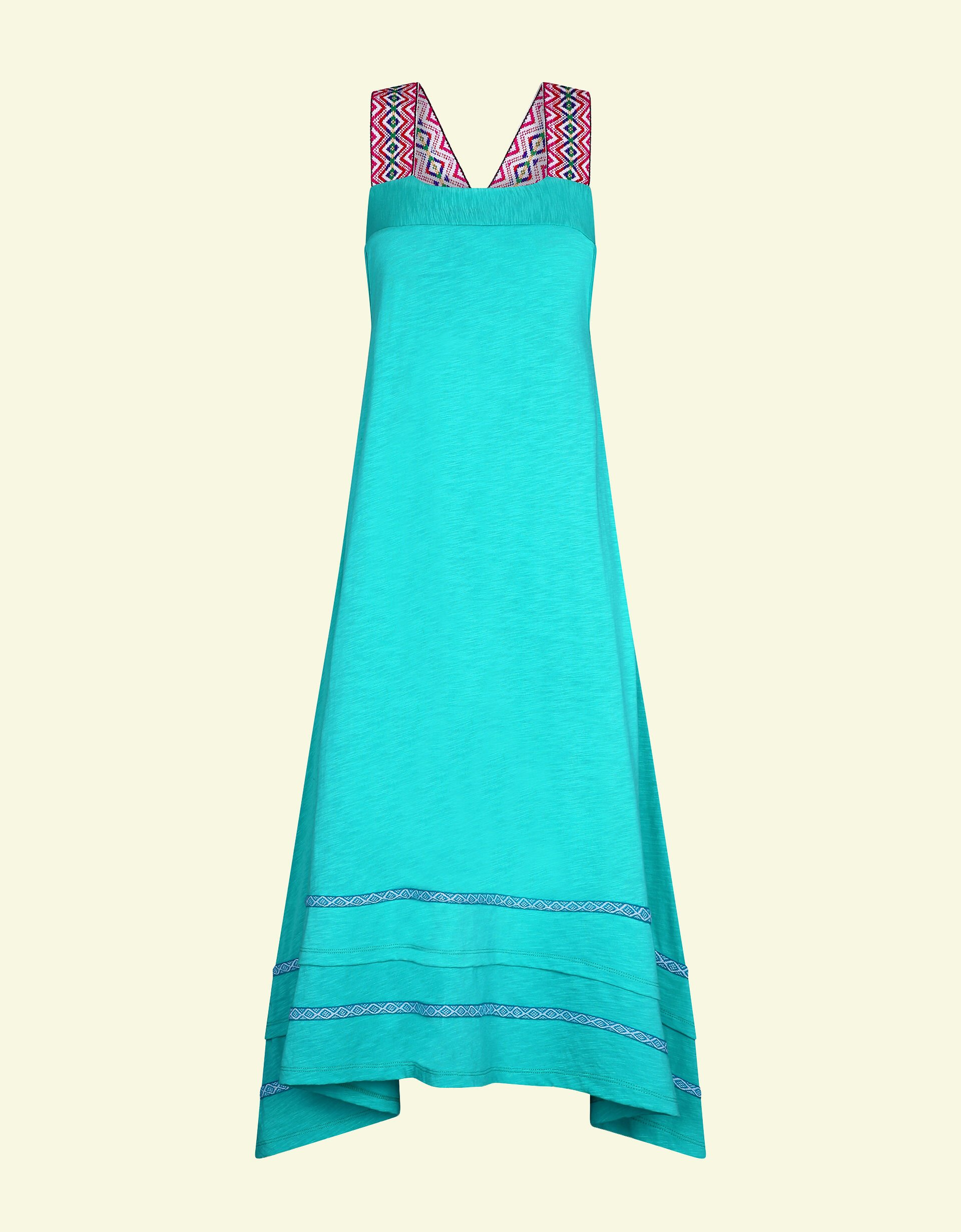 Pitusa St Tropez Maxi Beach Dress, Teal (TEAL), large
