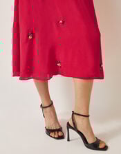 Gia Embellished Tea Dress, Red (RED), large
