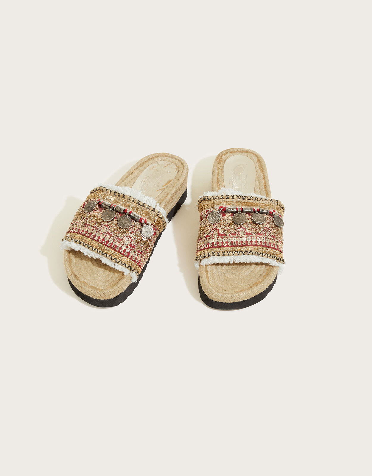 Emonk Ibiza Women s Boho Slides Multi