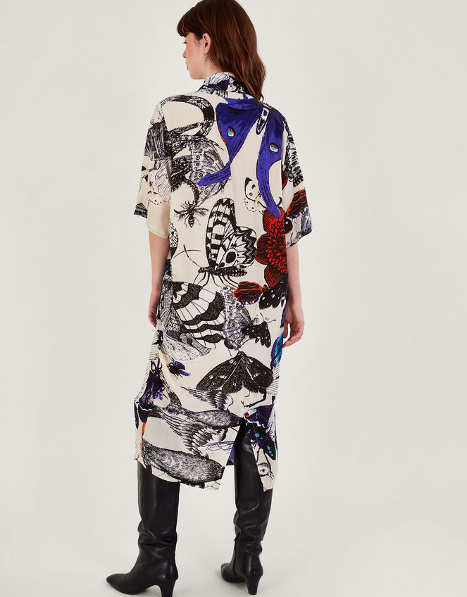 One Hundred Stars Butterfly Print Dress, Multi (MULTI), large