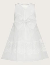 Baby Alovette Lace Christening Dress, White (WHITE), large