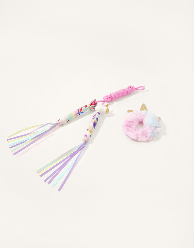 Unicorn Skipping Rope and Scrunchie Set, , large
