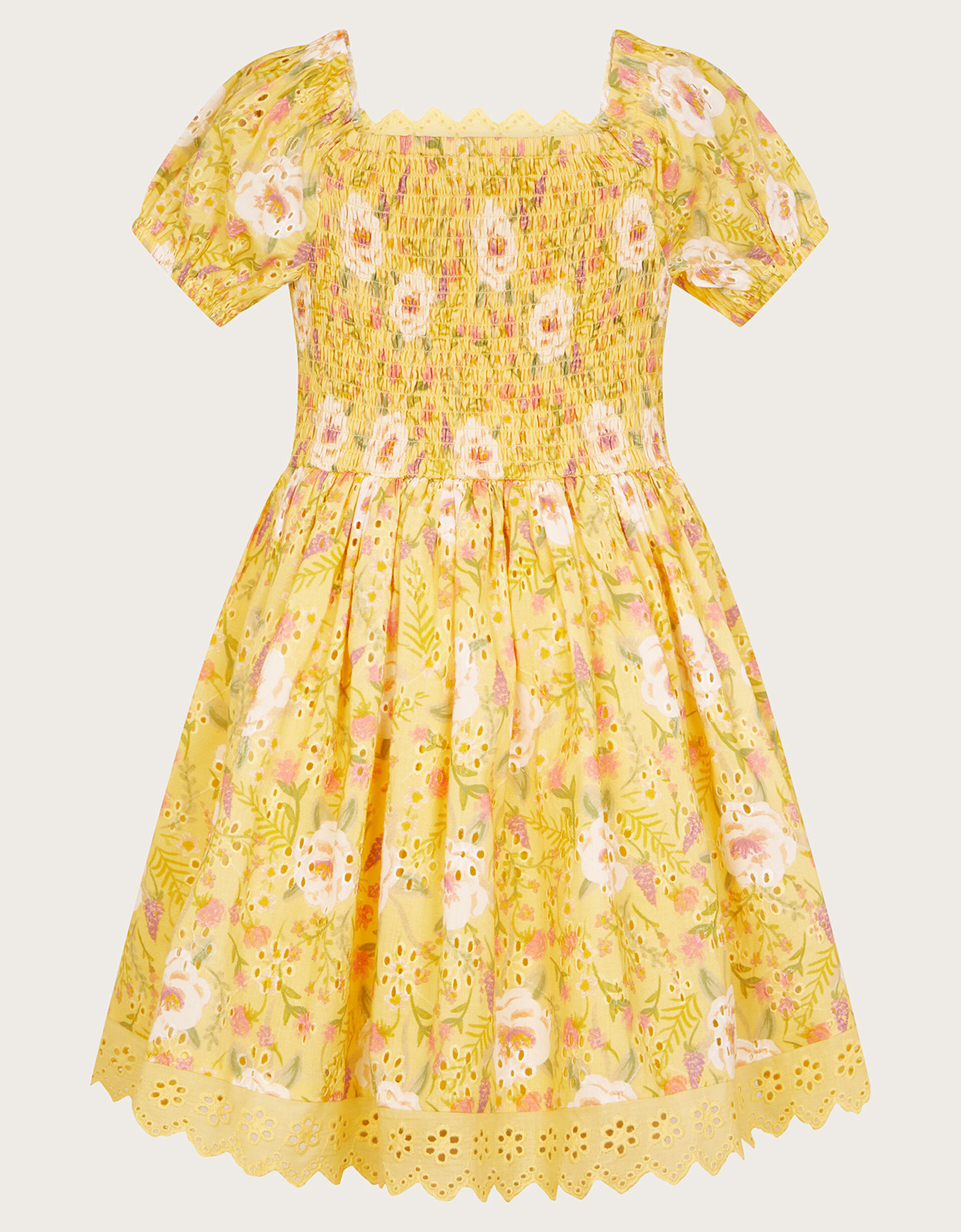 Girls Floral Printed Rayon Summer Dress