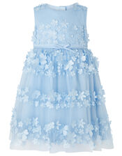 Baby Pretty Petal Occasion Dress, Blue (BLUE), large