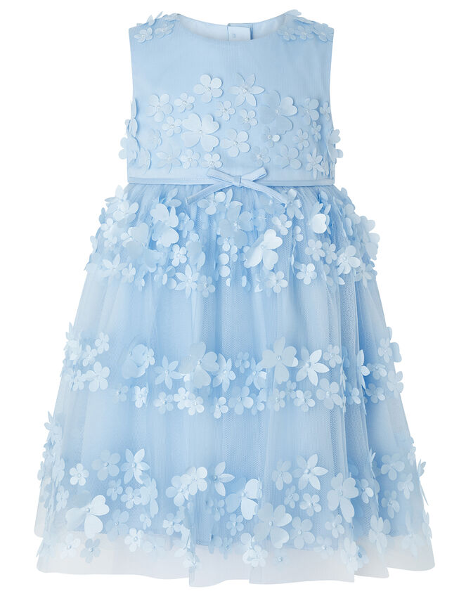 Baby Pretty Petal Occasion Dress, Blue (BLUE), large