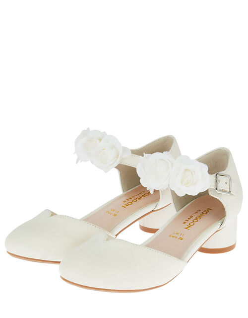 Corsage Two-Part Heels, Ivory (IVORY), large