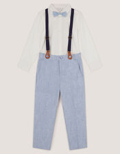 Aiden 3-Piece Suit with Braces, Blue (BLUE), large