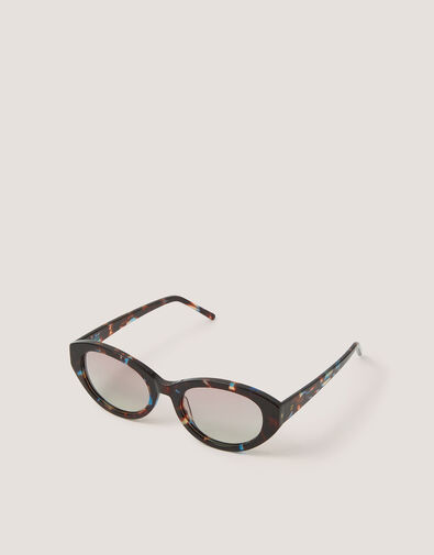 Acetate Tort Oval Sunglasses , , large