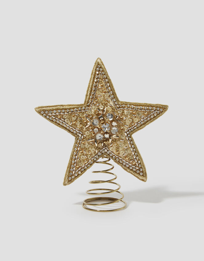Embellished Star Christmas Tree Topper, , large