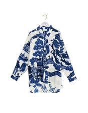 One Hundred Stars Giant Willow Print Oversized Shirt, , large