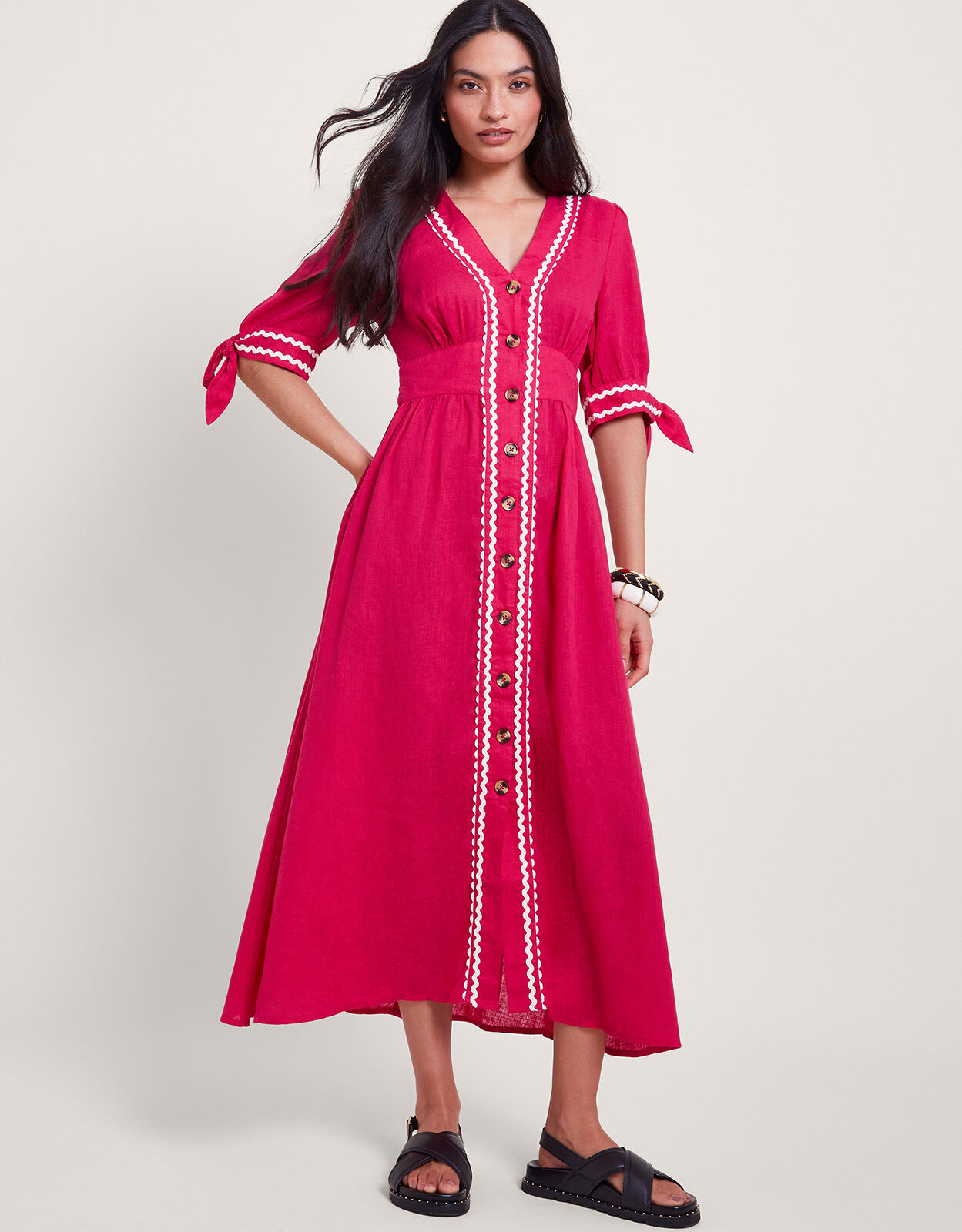 Ladies pink maxi best sale dresses