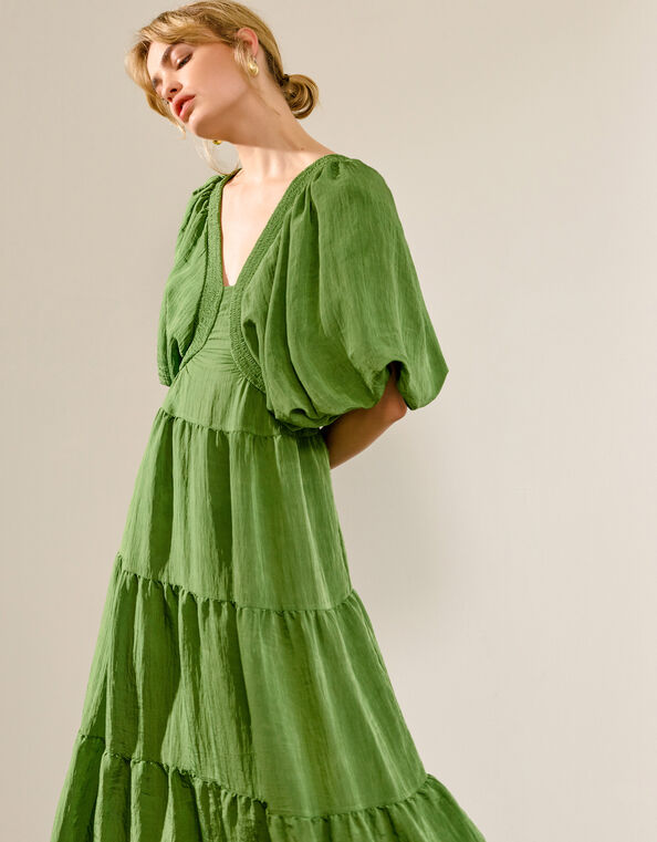 Lydia Tea Dress, Green (GREEN), large