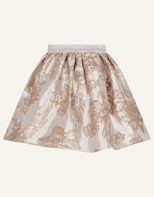 Floral Jacquard Skirt, Pink (PINK), large