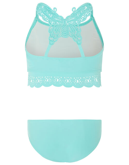 Butterfly LaserCut Bikini Set Blue Girls' Beach & Swimwear Monsoon UK.