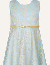 Amelina Glitter Lace Dress, Blue (BLUE), large