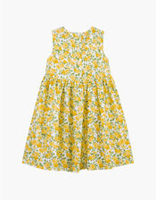 Trotters Rose Print Dress, Yellow (YELLOW), large