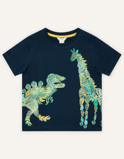 Palm Animal T-Shirt, Blue (NAVY), large