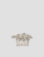 Floral Embellished Hair Comb Clip, , large