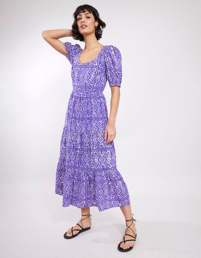 East Stella Print Dress, Purple (PURPLE), large