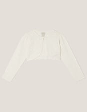 Ivy Floral Appliqu&eacute; Cardigan, Ivory (IVORY), large