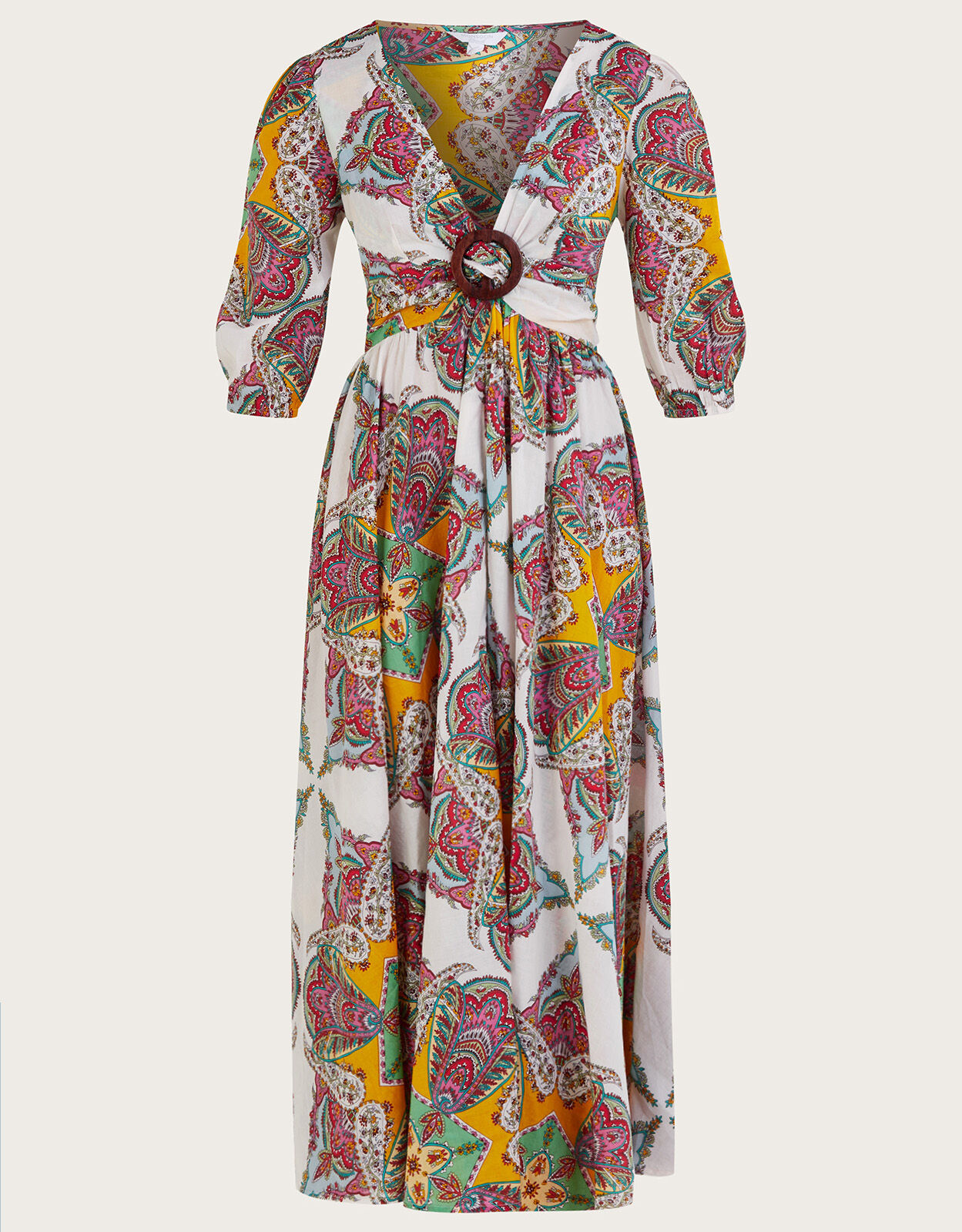 Paisley Scarf Print Maxi Dress Multi