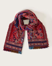 Paisley Jacquard Scarf, , large