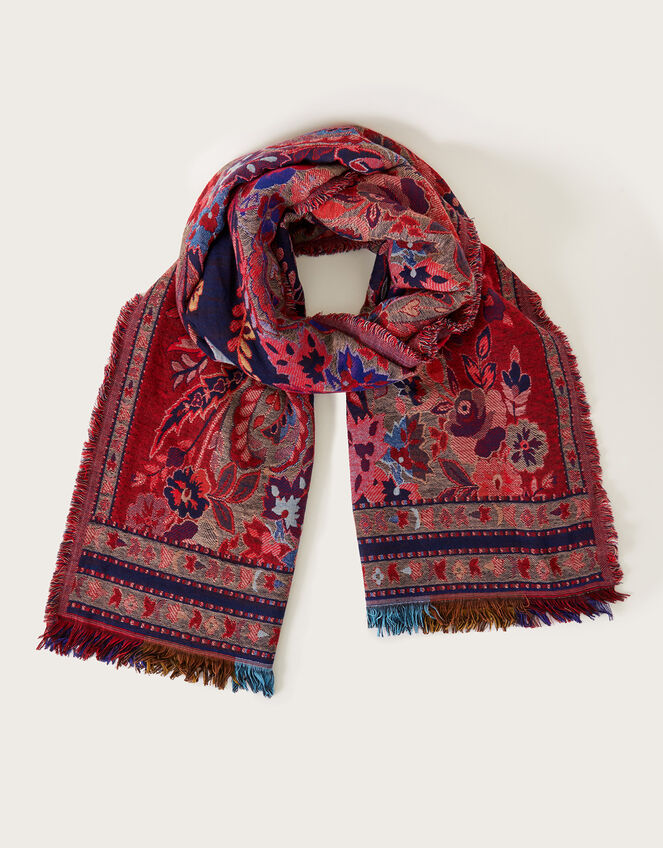 Paisley Jacquard Scarf, , large