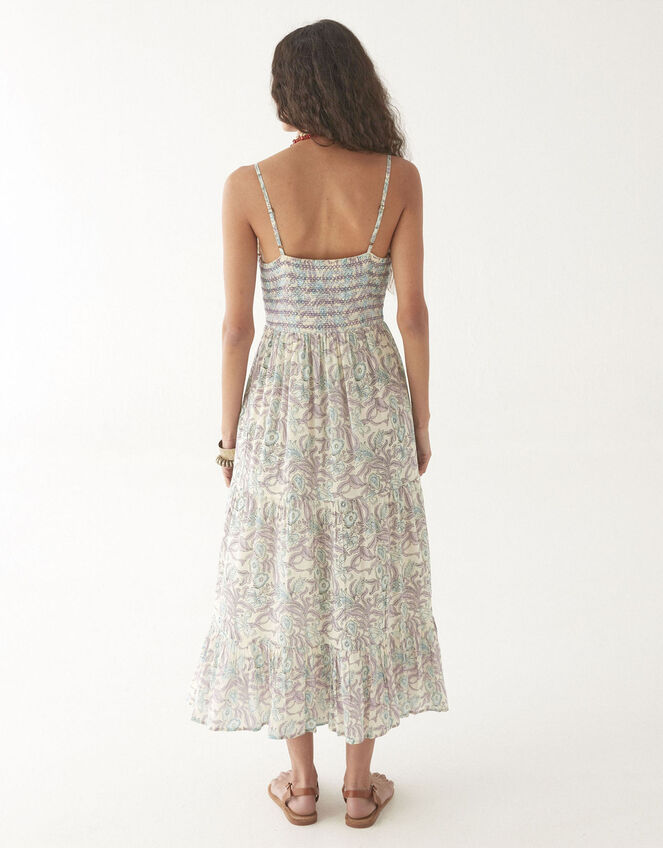 Maison Hotel Lulu Sleeveless Floral Midi Dress, Blue (BLUE), large