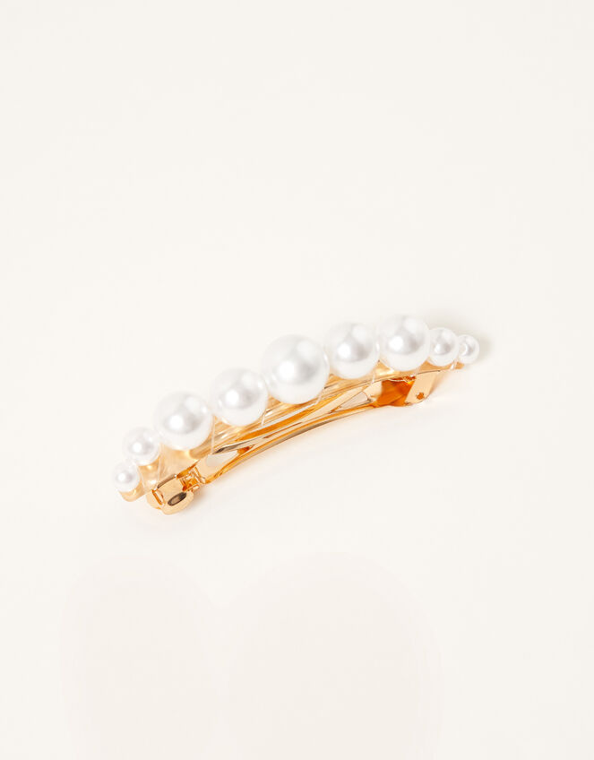 Pearly Barrette Clip, , large