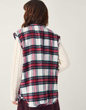 Monsoon x Sarah Corbett-Winder Tartan Gilet, Red (RED), large