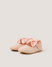Baby Patent Bow Walker Shoes, Pink (PINK), large