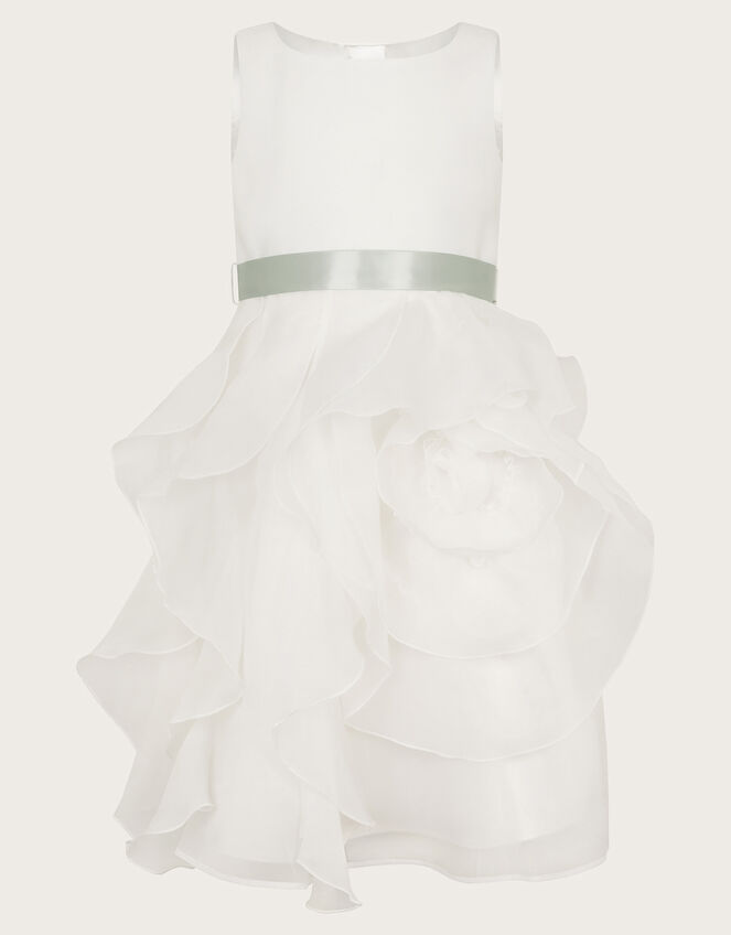 Organza Flower Can Can Dress, Ivory (IVORY), large