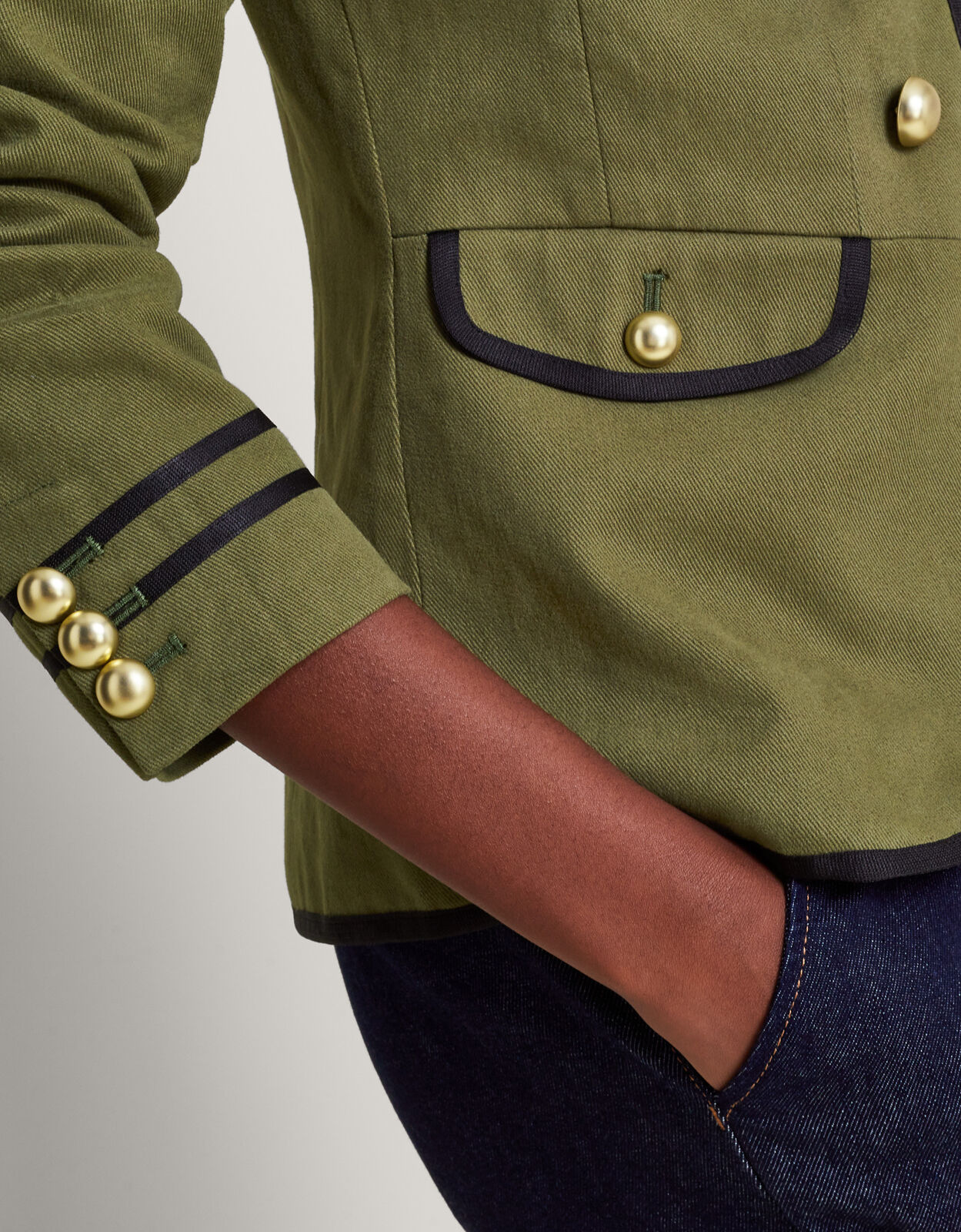 Green military on sale jacket womens