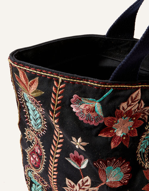 Embroidered Shopper Bag, , large