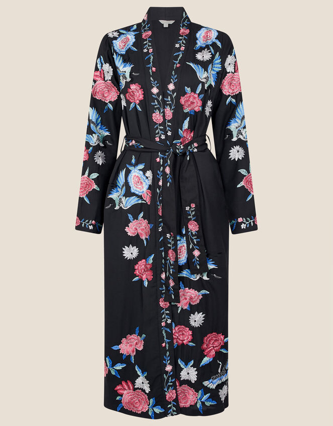 Elizabeth Embroidered Kimono , Black (BLACK), large