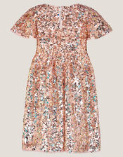 Sequin Party Dress, Gold (GOLD), large