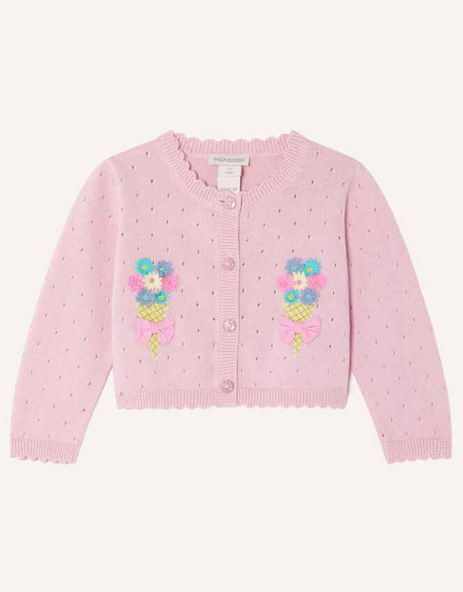 Baby Ice-Cream Cardigan, Pink (PINK), large
