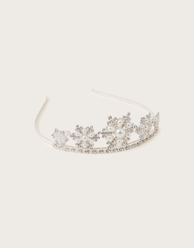 Pearl Snowflake Tiara, , large