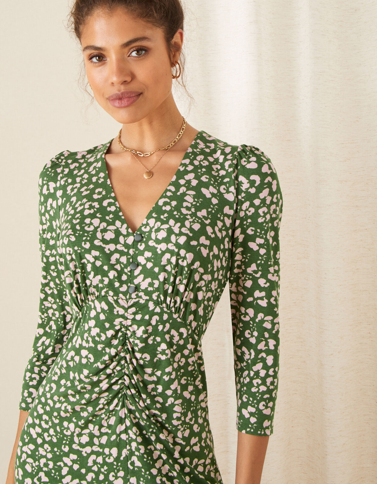 Monsoon khaki dress on sale
