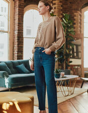 Harris Soft Flare Jeans, Blue (MID AUTHENTIC BLUE), large