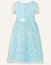3D Flower Dress, Green (MINT), large