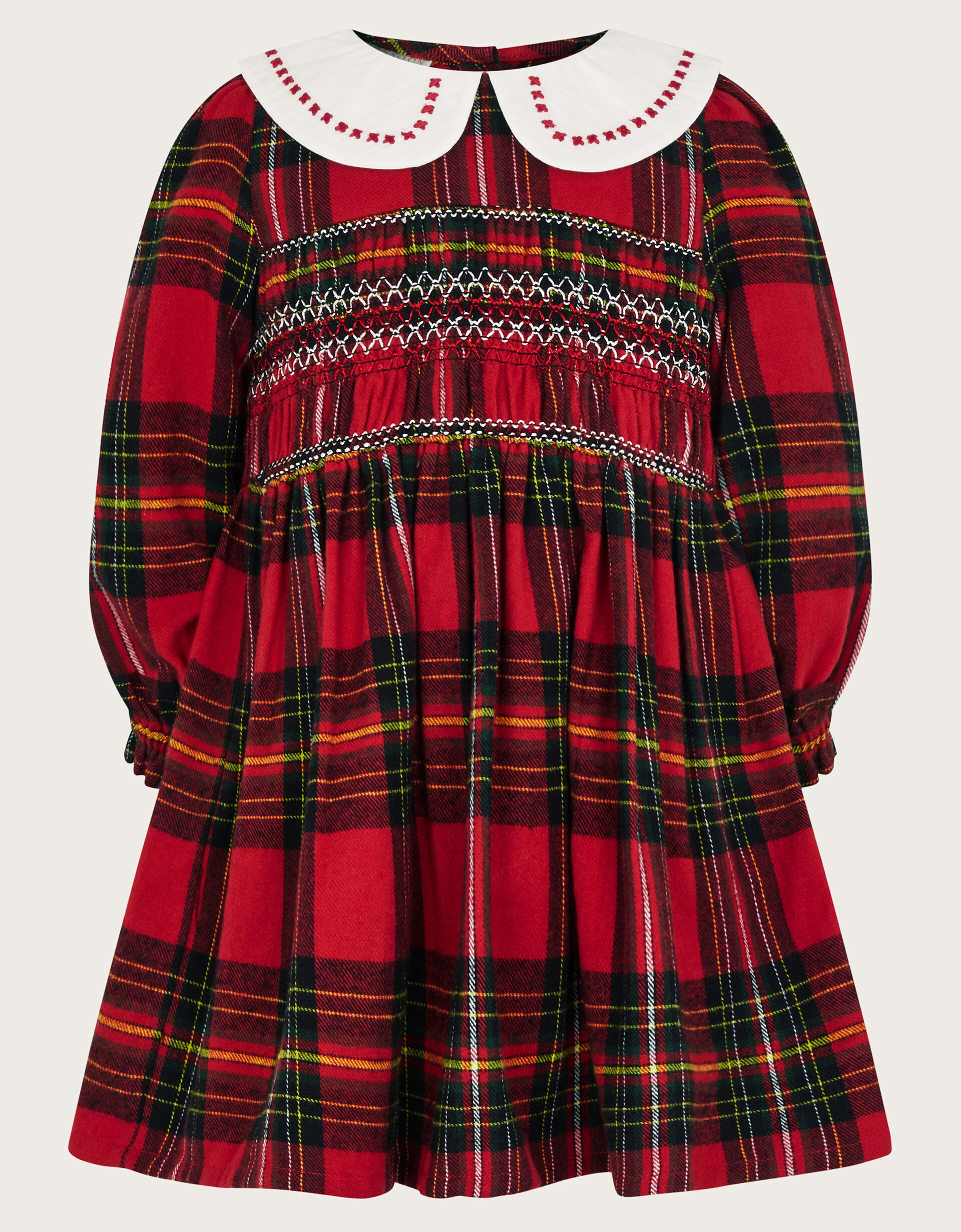 Red tartan dress top