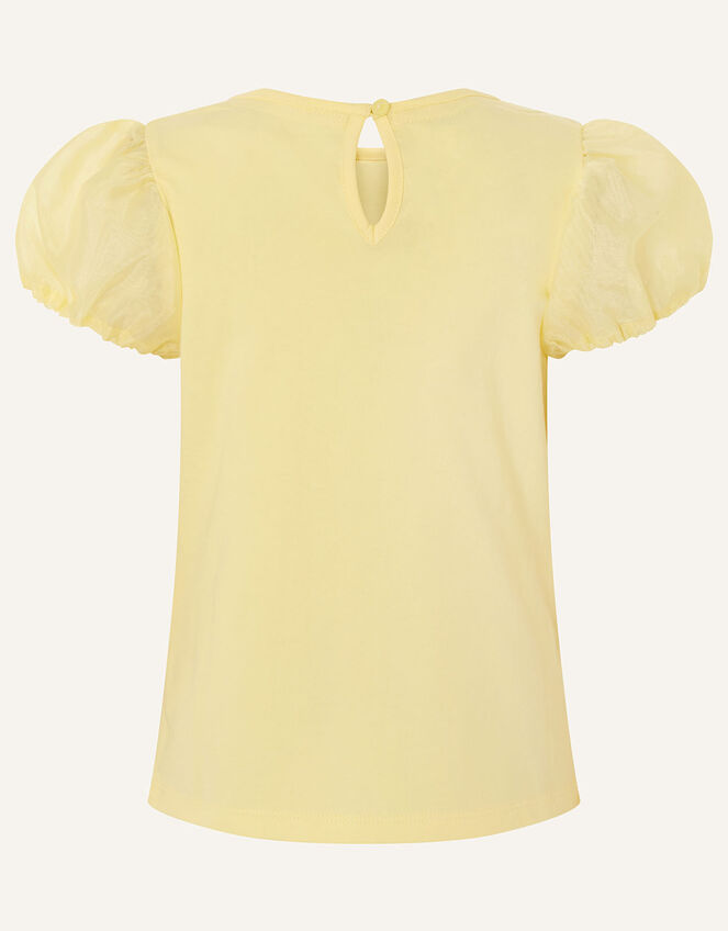 Daisy Organza Top , Yellow (YELLOW), large