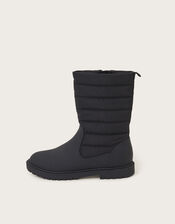 Quilted Chelsea Boots, Black (BLACK), large