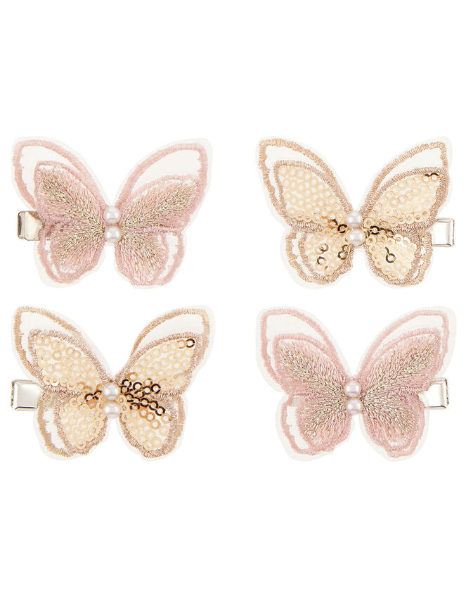 Sequin Lacey Hair Clip Set , , large